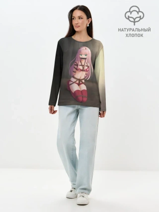 Лонгслив женский. Хлопок / МИЛЫЙ ВО ФРАНКСЕ