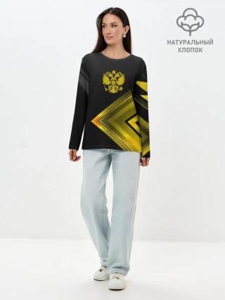 Лонгслив женский. Хлопок / Россия