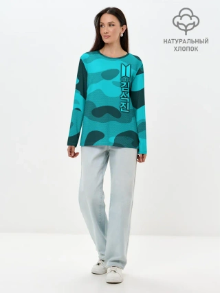 Лонгслив женский. Хлопок / BTS