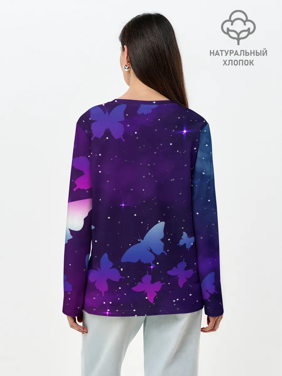 Лонгслив женский. Хлопок / BTS