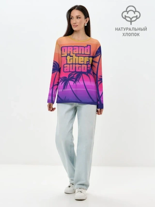 Лонгслив женский. Хлопок / GTA