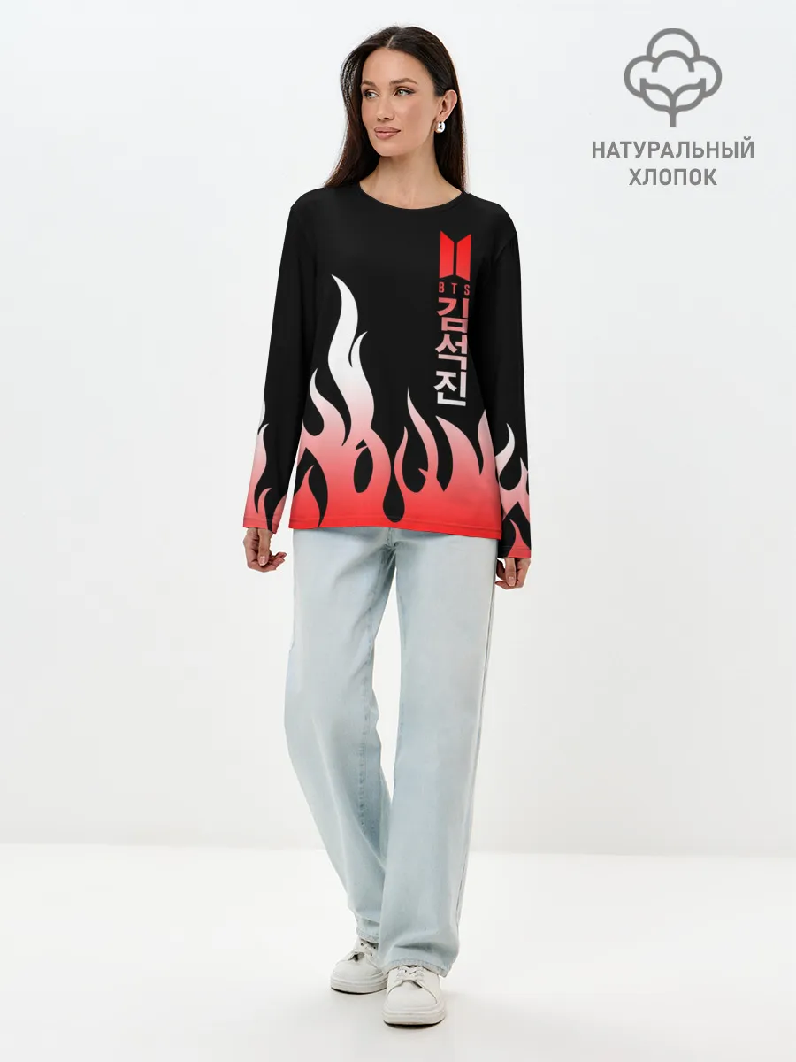 Лонгслив женский. Хлопок / BTS