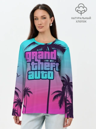 Лонгслив женский. Хлопок / GTA