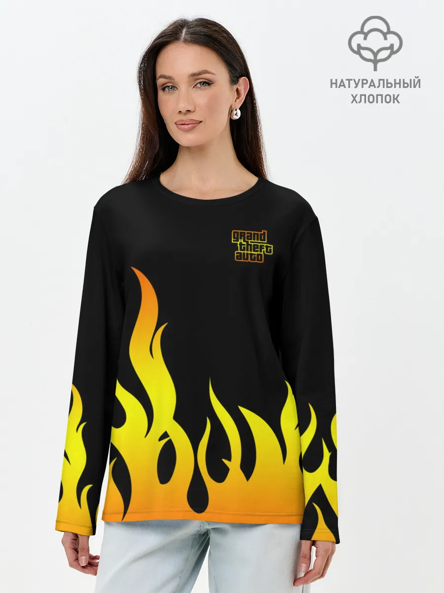 Лонгслив женский. Хлопок / GTA