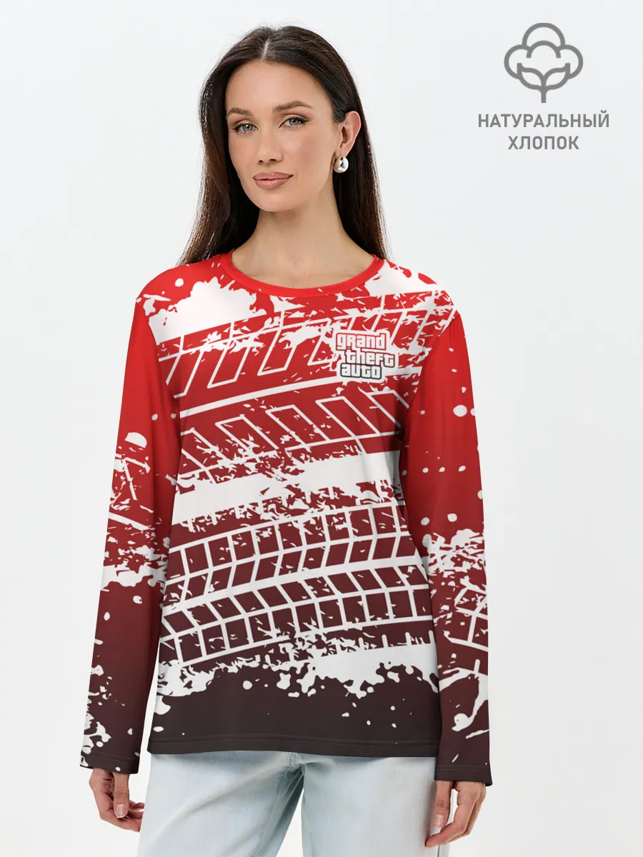 Лонгслив женский. Хлопок / GTA