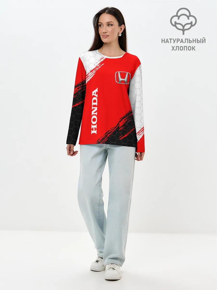 Лонгслив женский. Хлопок / HONDA