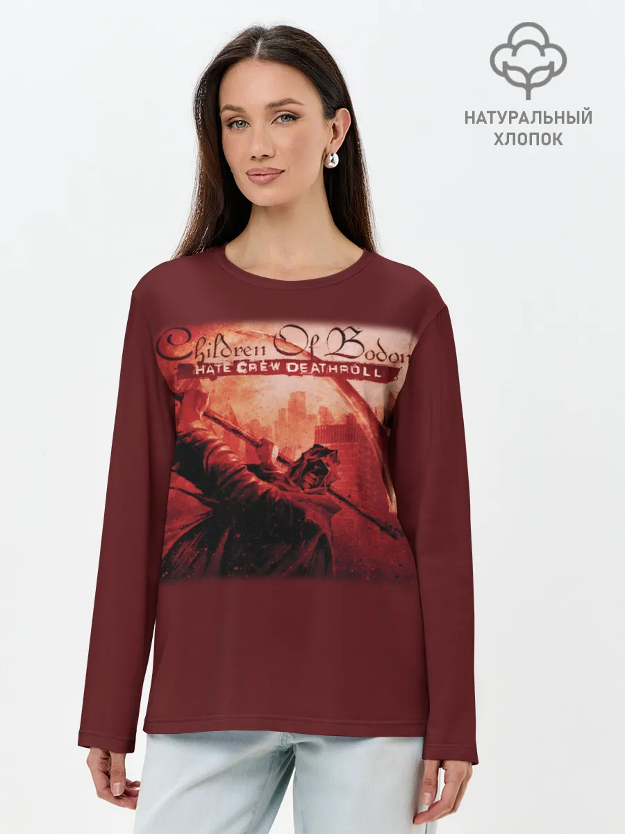 Лонгслив женский. Хлопок / Children of Bodom 28
