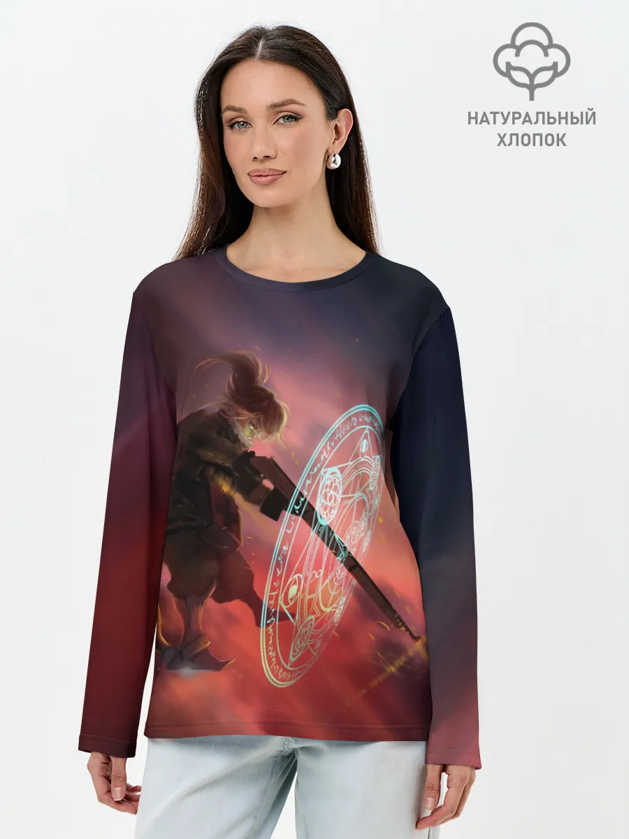 Лонгслив женский. Хлопок / Удар Тани