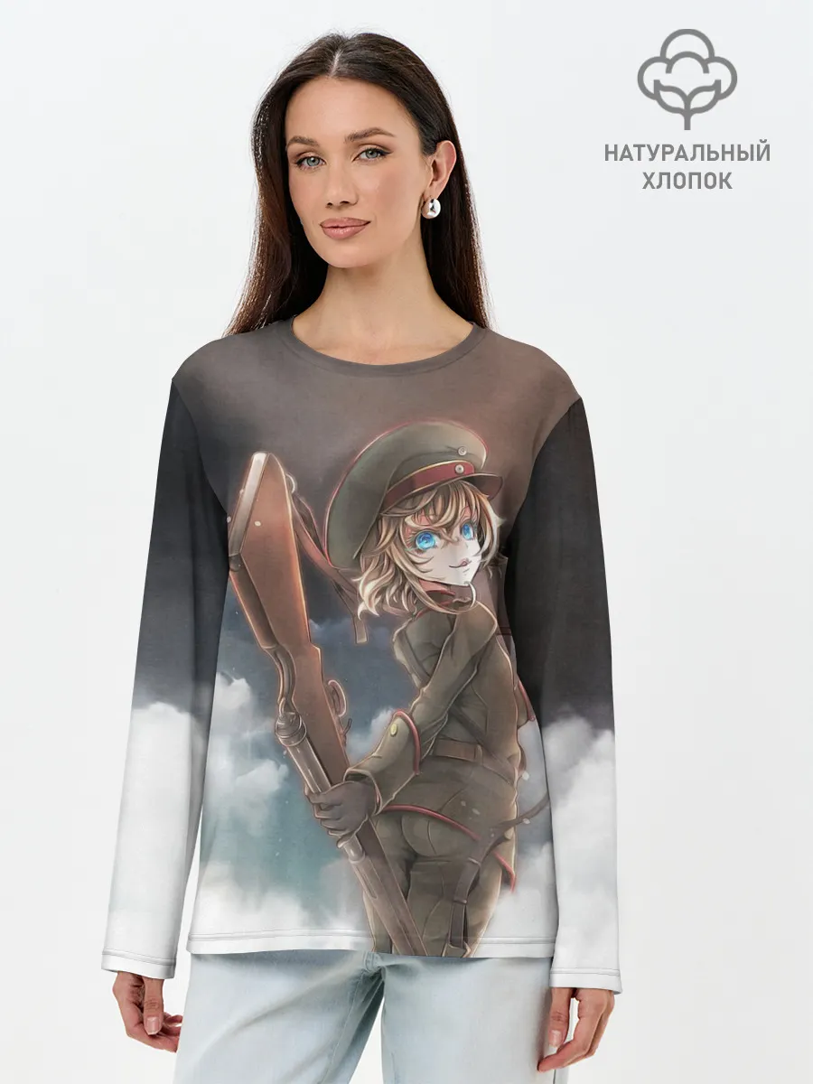 Лонгслив женский. Хлопок / Хроника Тани