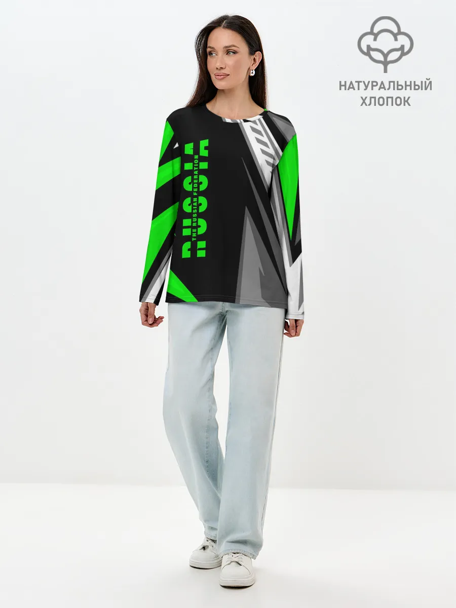 Лонгслив женский. Хлопок / Russia