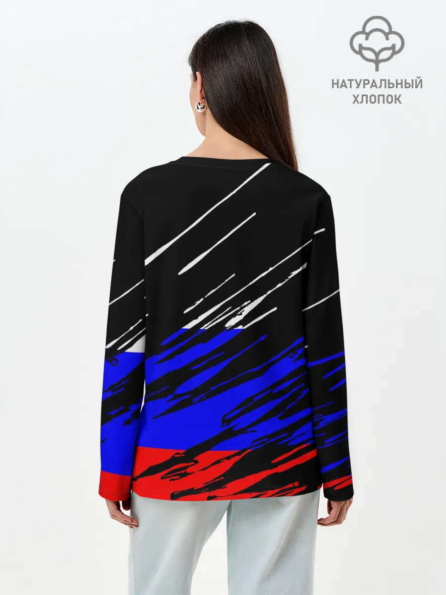 Лонгслив женский. Хлопок / Русский Стиль