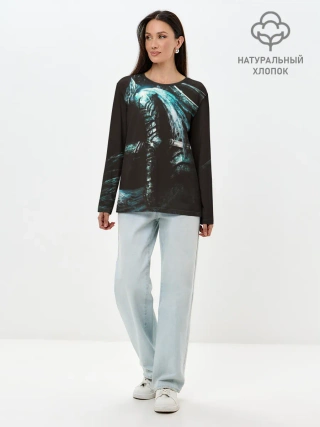 Лонгслив женский. Хлопок / Dark Souls 3 Artorias art