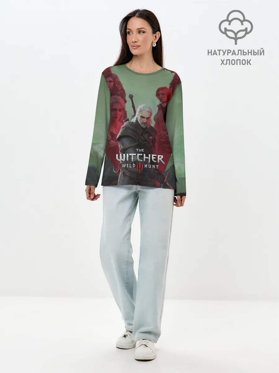 Лонгслив женский. Хлопок / The Witcher 5-летие