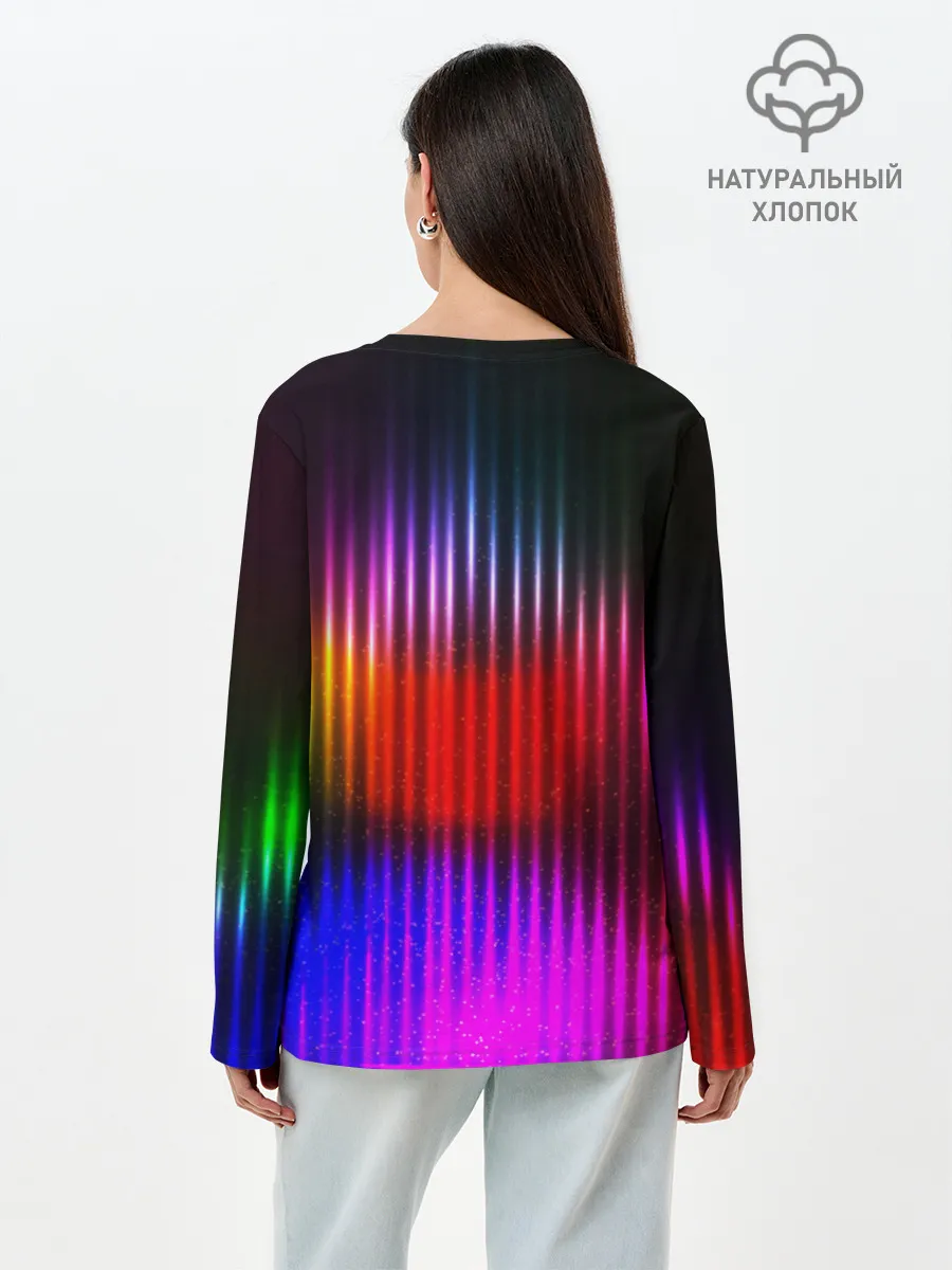 Лонгслив женский. Хлопок / WAVES COLOR