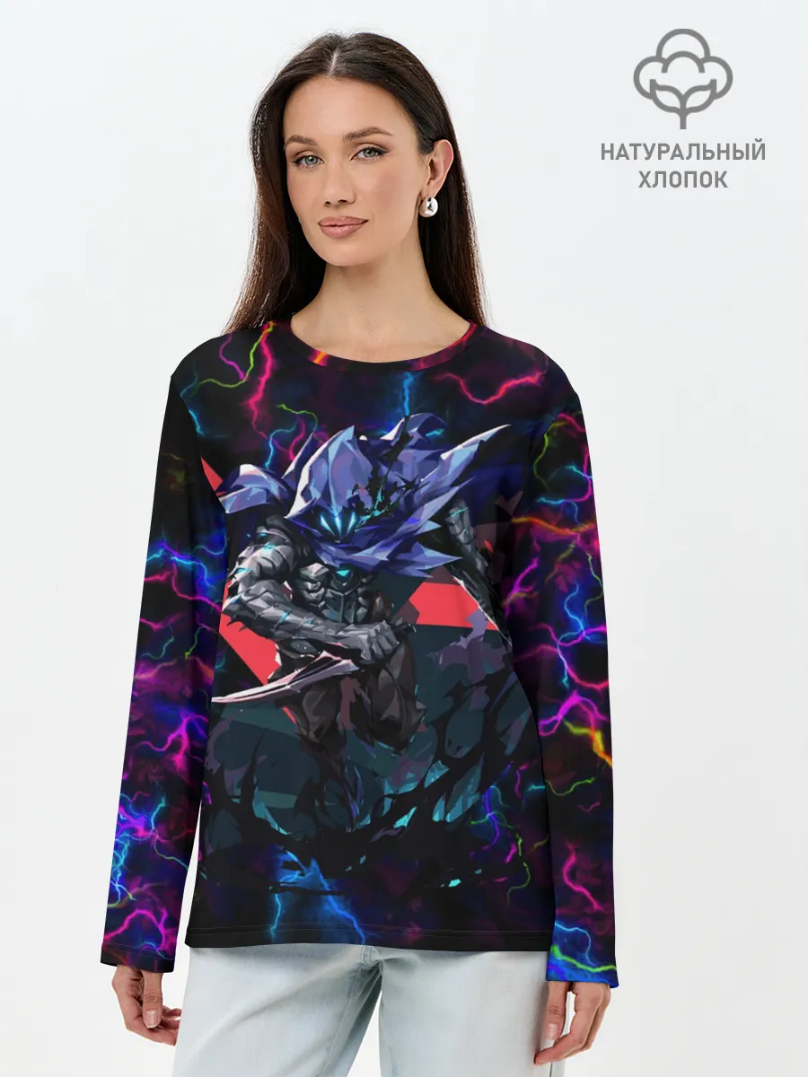 Лонгслив женский. Хлопок / Omen | Valorant