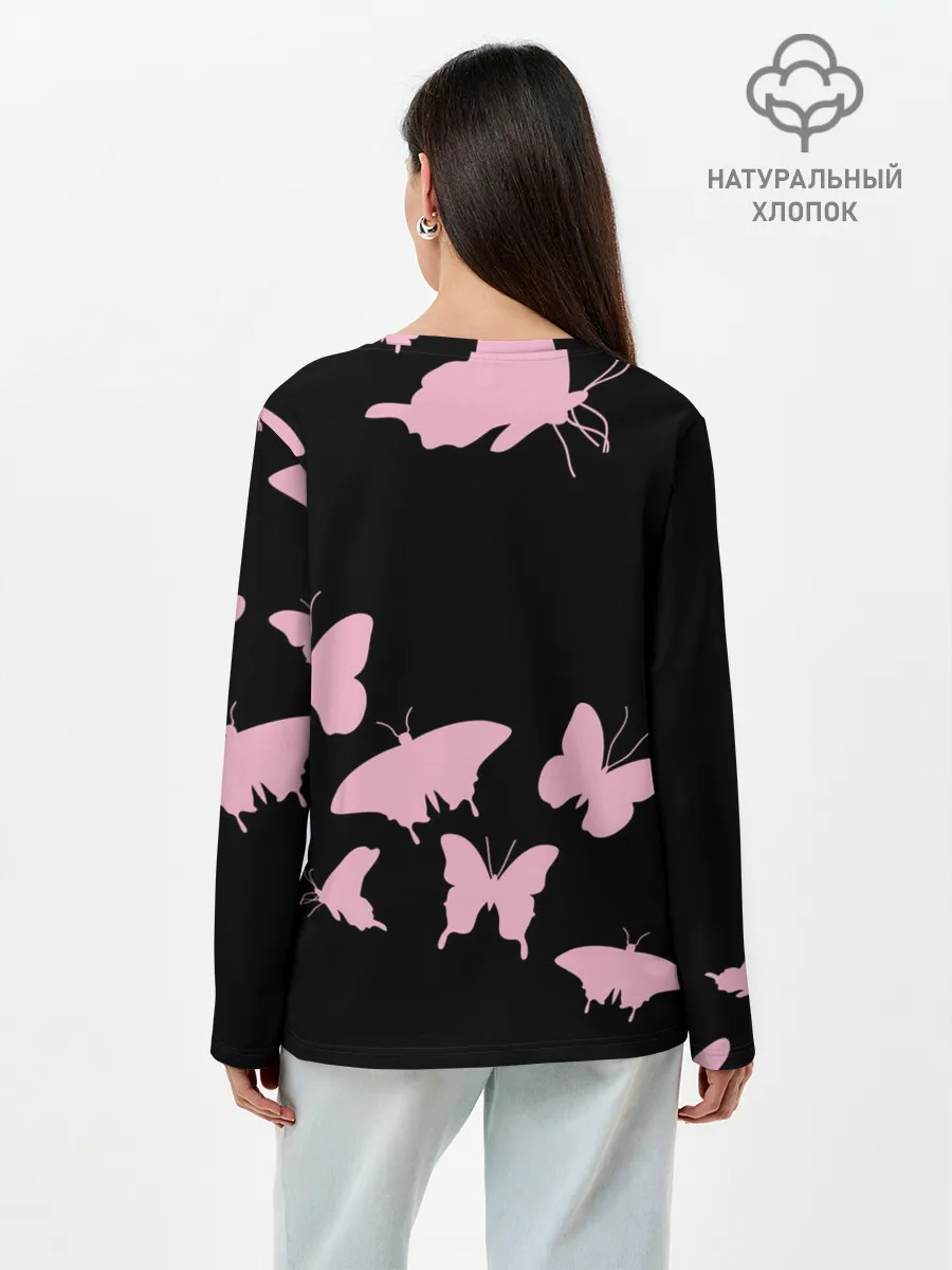 Лонгслив женский. Хлопок / BlackPink