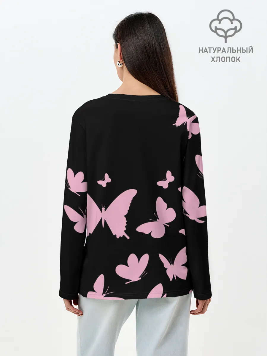 Лонгслив женский. Хлопок / BlackPink
