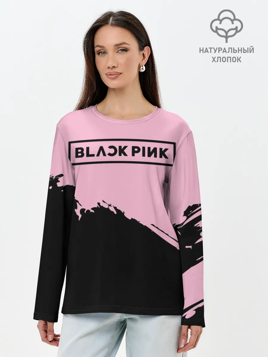 Лонгслив женский. Хлопок / BlackPink