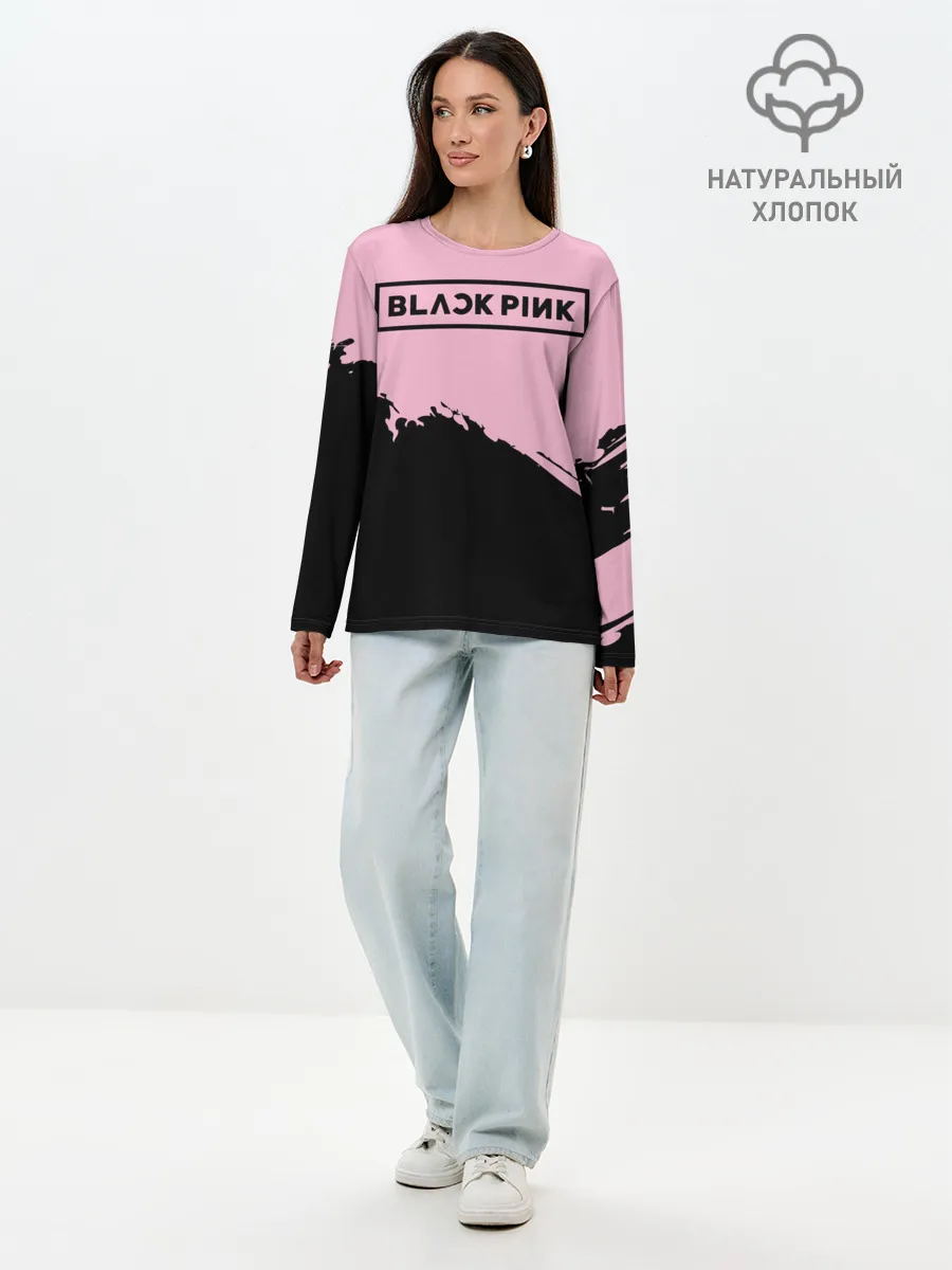 Лонгслив женский. Хлопок / BlackPink