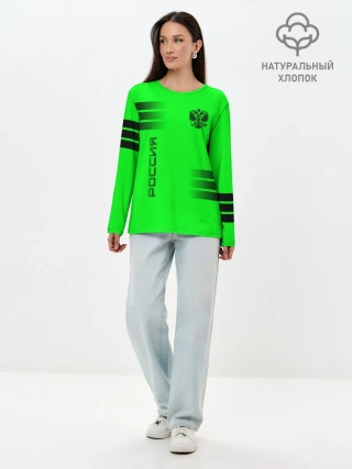 Лонгслив женский. Хлопок / Россия