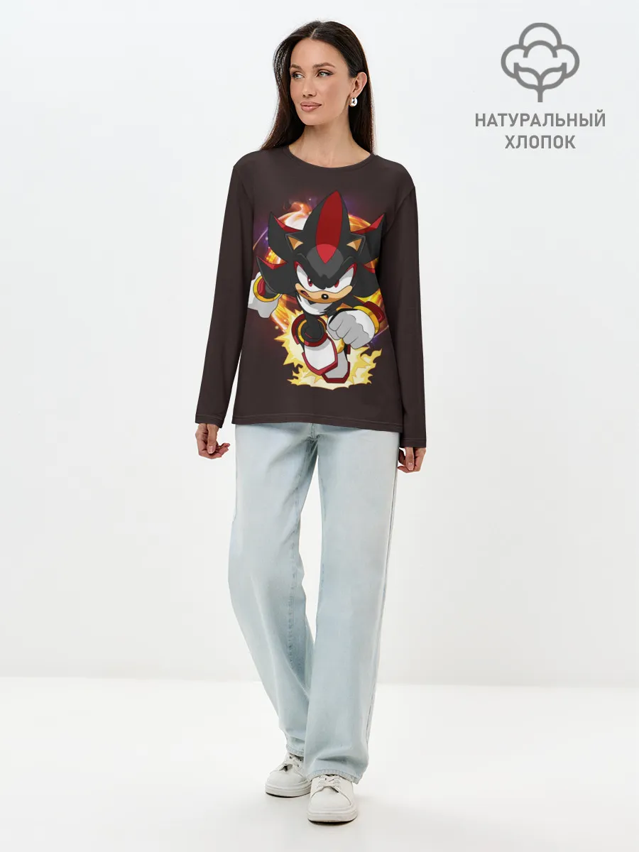 Лонгслив женский. Хлопок / Sonic. Шедоу