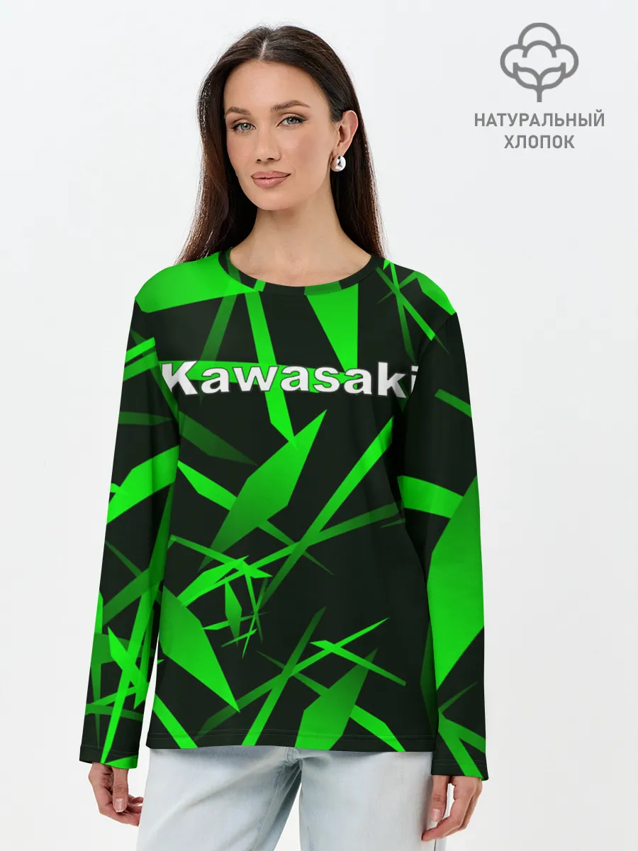 Лонгслив женский. Хлопок / Kawasaki