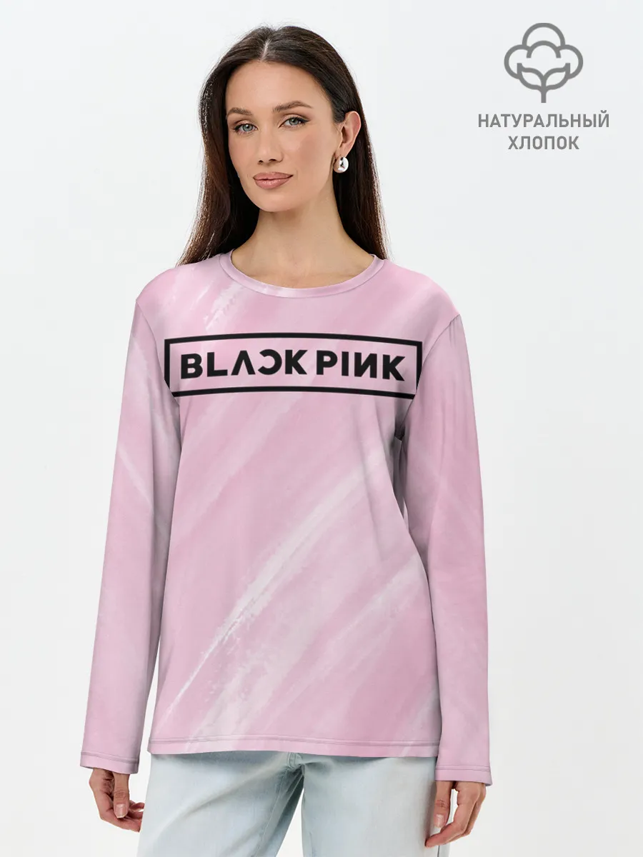 Лонгслив женский. Хлопок / BlackPink