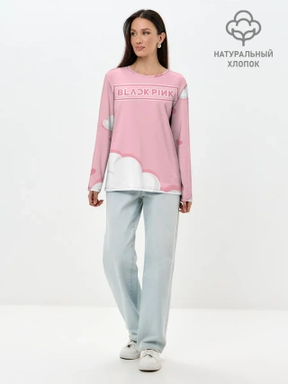 Лонгслив женский. Хлопок / BlackPink