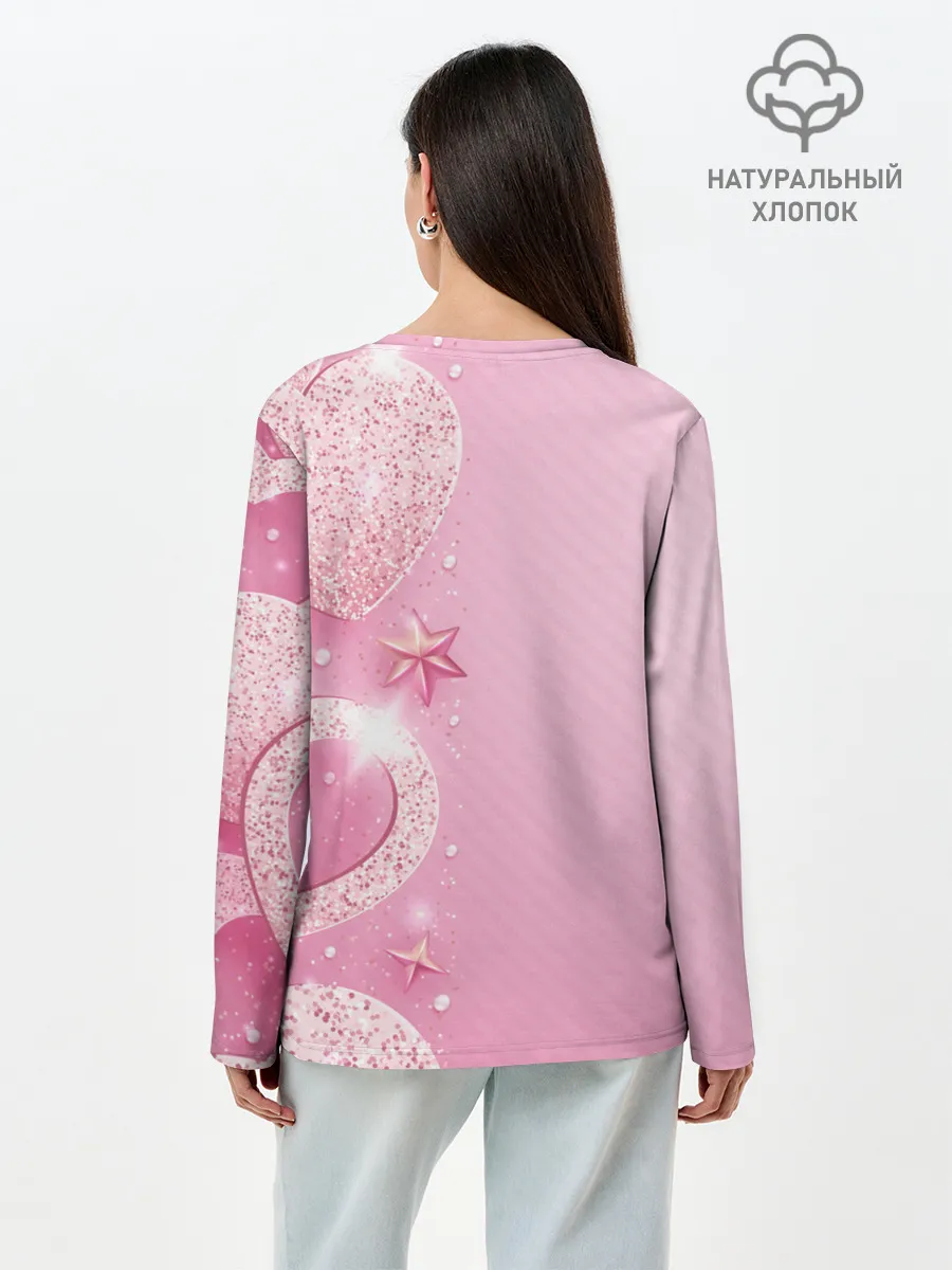 Лонгслив женский. Хлопок / BlackPink