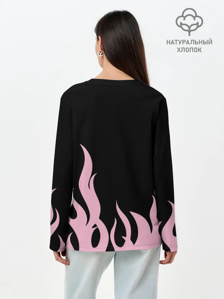 Лонгслив женский. Хлопок / BlackPink