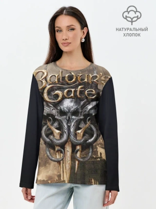 Лонгслив женский. Хлопок / baldurs gate 3
