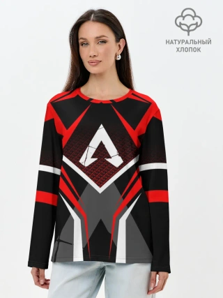 Лонгслив женский. Хлопок / APEX