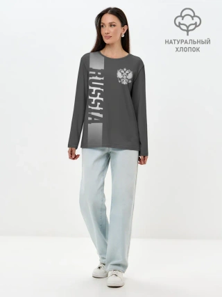Лонгслив женский. Хлопок / Russia