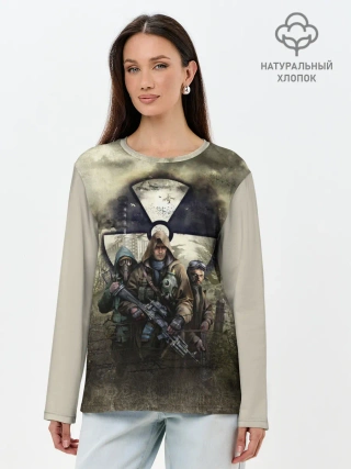 Лонгслив женский. Хлопок / ЧИСТОЕ НЕБО