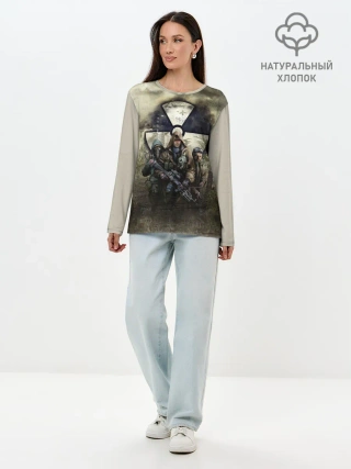 Лонгслив женский. Хлопок / ЧИСТОЕ НЕБО