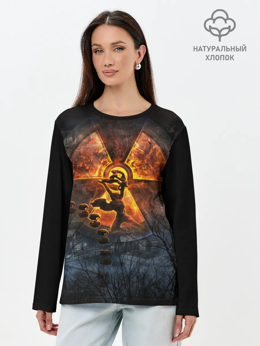 Лонгслив женский. Хлопок / ЗОВ ПРИПЯТИ