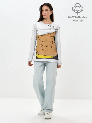 Лонгслив женский. Хлопок / Мужской торс