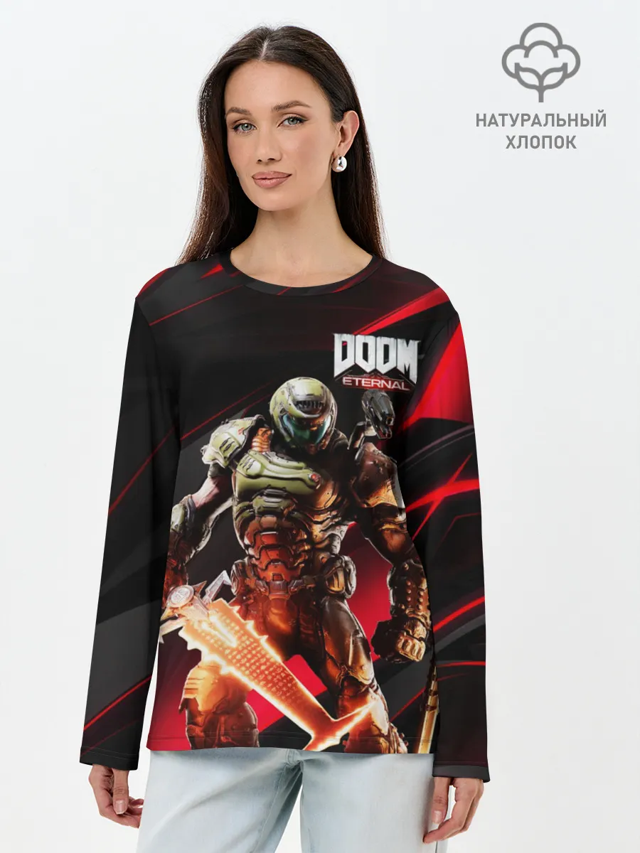 Лонгслив женский. Хлопок / Doom | Eternal