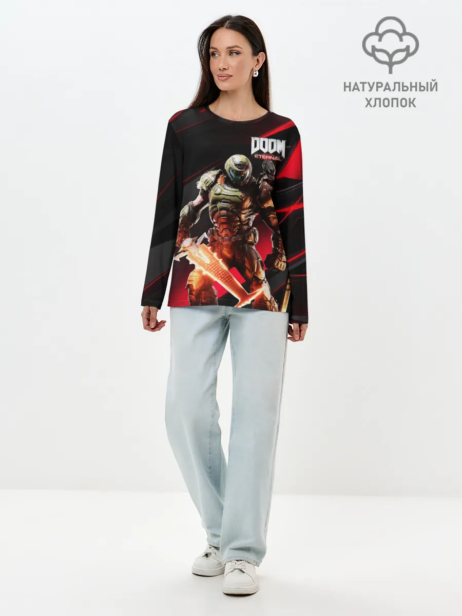 Лонгслив женский. Хлопок / Doom | Eternal