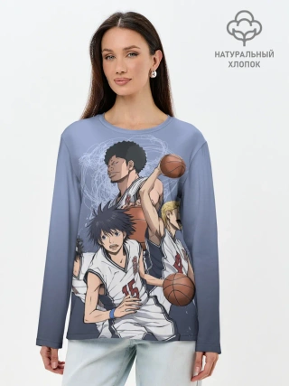 Лонгслив женский. Хлопок / команда мечты