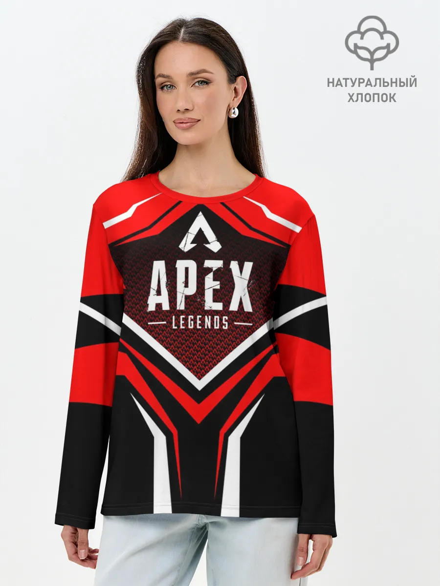 Лонгслив женский. Хлопок / APEX