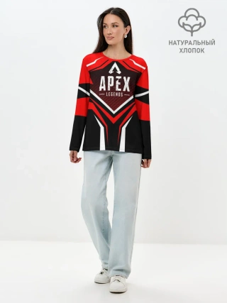 Лонгслив женский. Хлопок / APEX