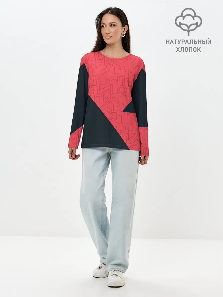 Лонгслив женский. Хлопок / VALORANT