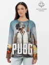 Лонгслив женский. Хлопок / PUBG