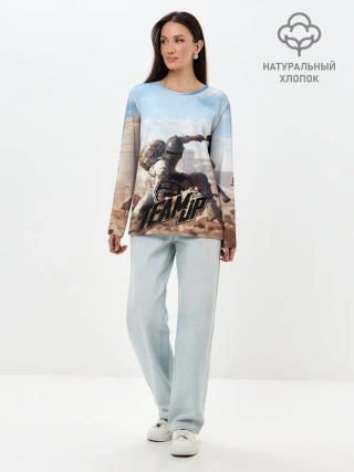Лонгслив женский. Хлопок / PUBG