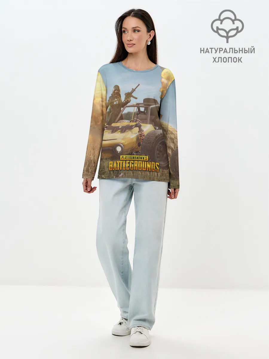 Лонгслив женский. Хлопок / Pubg Mobile