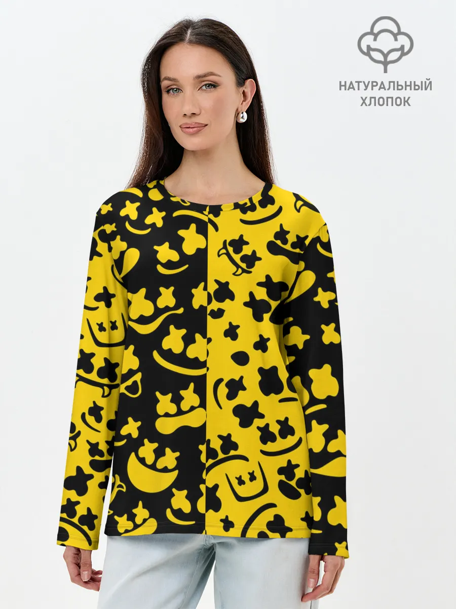 Лонгслив женский. Хлопок / FORTNITE x MARSHMELLO