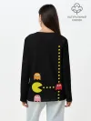 Лонгслив женский. Хлопок / Pac-man