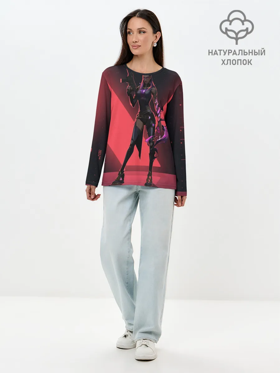 Лонгслив женский. Хлопок / Lover of Reyna