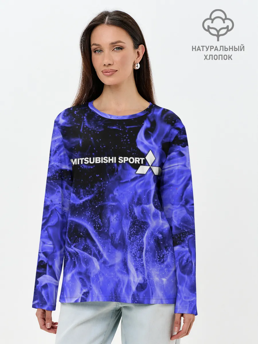 Лонгслив женский. Хлопок / MITSUBISHI